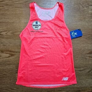 New Balance Brooklyn Half Marathon 2023 Tank Top Singlet NB Dry X Orange Small S